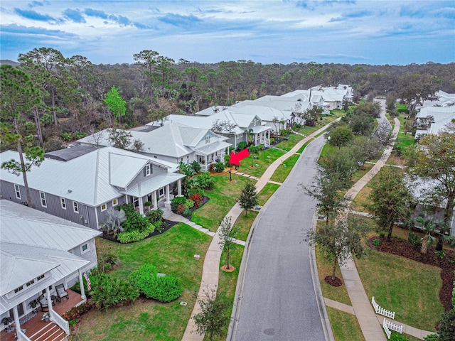 bird's eye view with a residential view