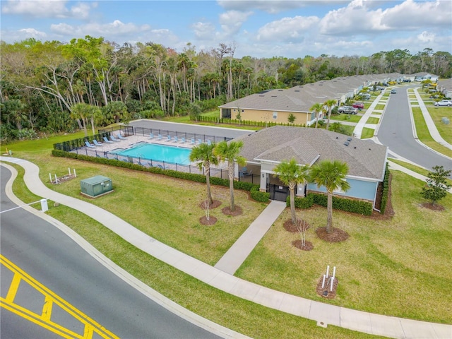 birds eye view of property