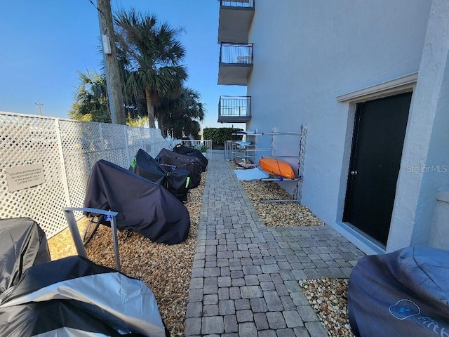 view of patio / terrace with fence