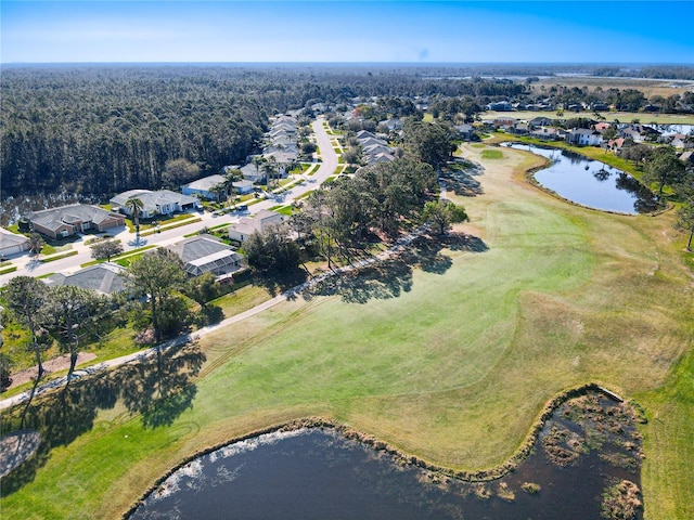 6456 Cypress Springs Pkwy, Port Orange, FL 32128 - bird's eye view with a residential view and a water view