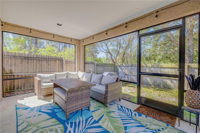 view of sunroom / solarium