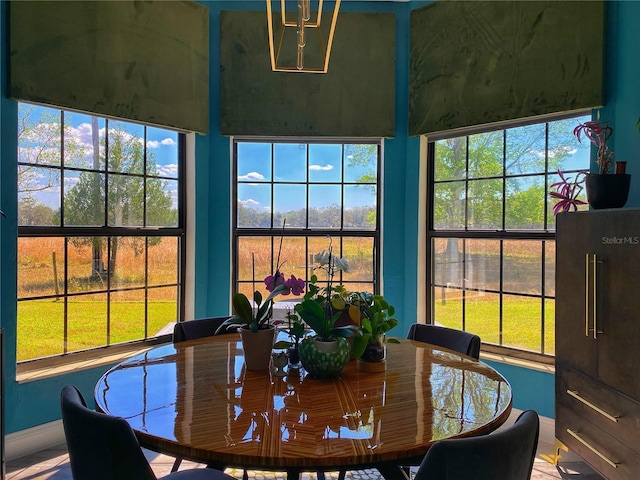 view of sunroom