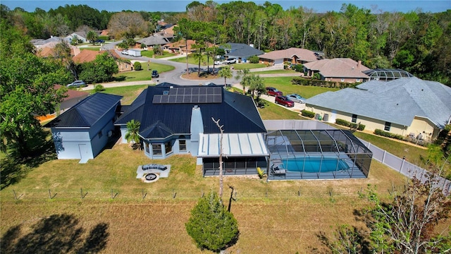 bird's eye view featuring a residential view