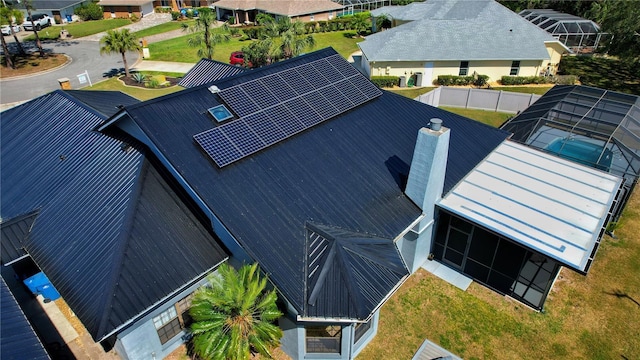 birds eye view of property featuring a residential view