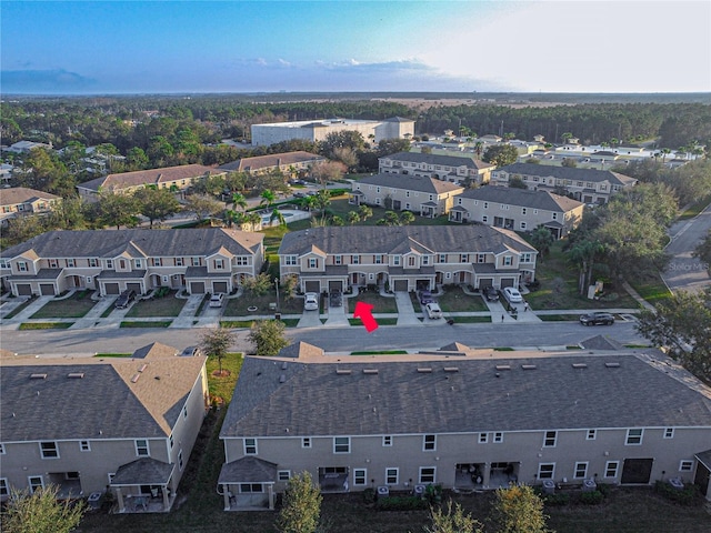 aerial view featuring a residential view