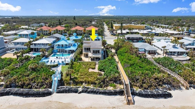 bird's eye view with a residential view