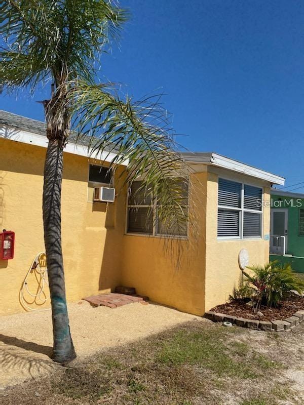 view of home's exterior featuring stucco siding