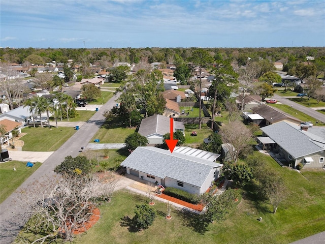 bird's eye view featuring a residential view