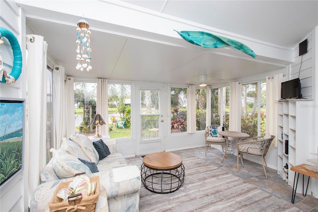 view of sunroom / solarium