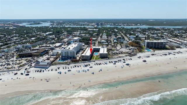 111 N Atlantic Ave Unit A219, New Smyrna Beach, FL 32169 - drone / aerial view with a beach view and a water view