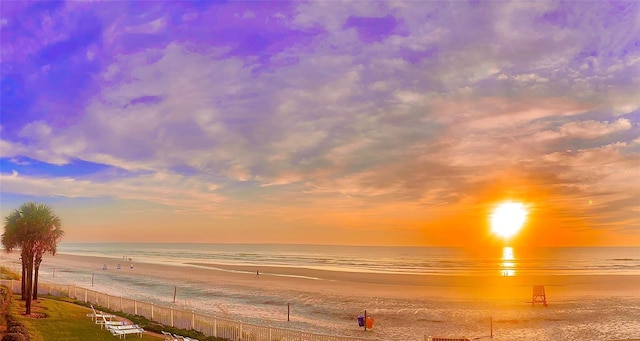 111 N Atlantic Ave Unit A219, New Smyrna Beach, FL 32169 - property view of water with fence and a view of the beach