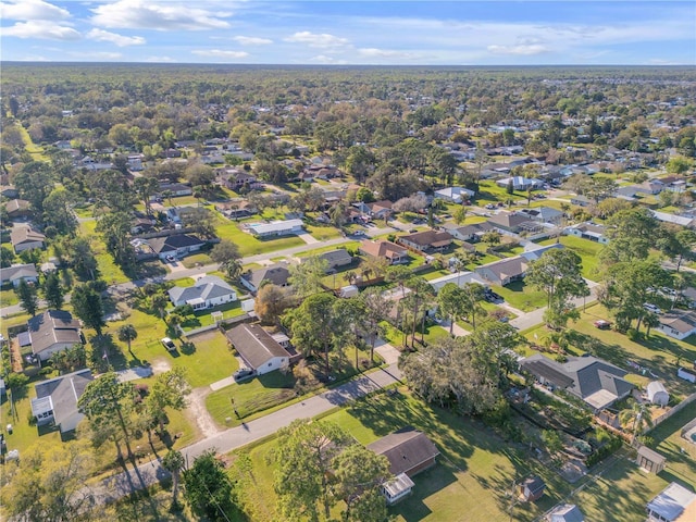 drone / aerial view with a residential view