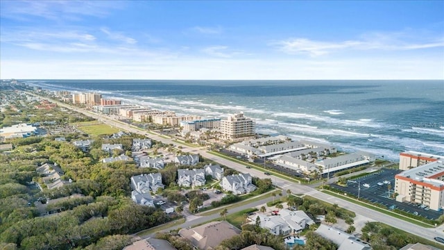 drone / aerial view with a water view and a view of city