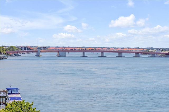 1194 N Peninsula, New Smyrna Beach, FL 32169 - water view featuring a notable bridge