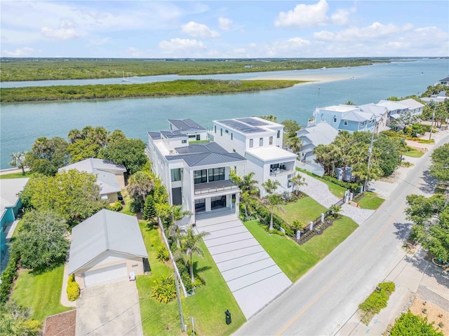 1194 N Peninsula, New Smyrna Beach, FL 32169 - aerial view of residential area with a large body of water