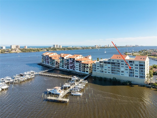 533 Marina Point Dr Unit 533, Daytona Beach, FL 32114 - birds eye view of property featuring a water view