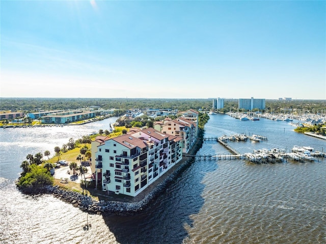 533 Marina Point Dr Unit 533, Daytona Beach, FL 32114 - drone / aerial view with a water view