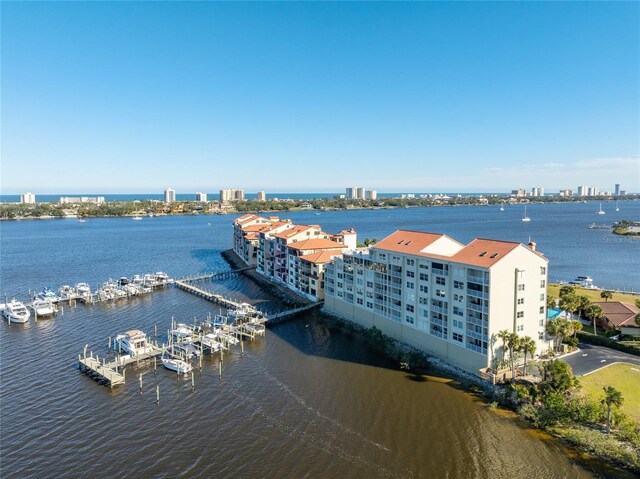 533 Marina Point Dr Unit 533, Daytona Beach, FL 32114 - birds eye view of property featuring a water view