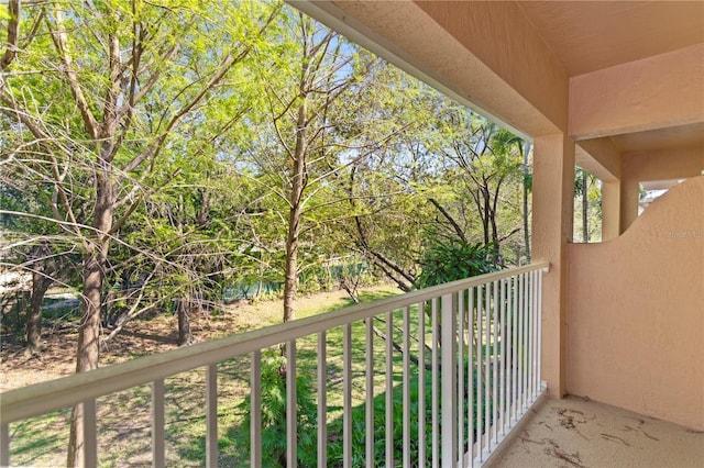 view of balcony