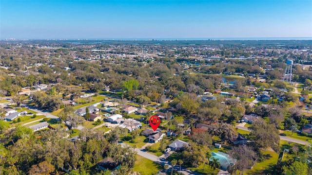 drone / aerial view featuring a residential view