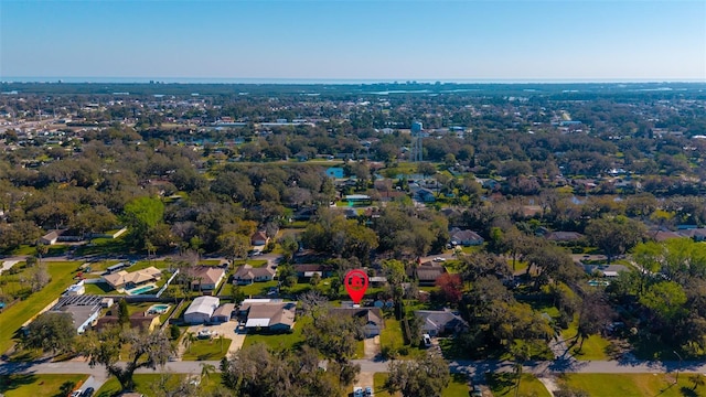 drone / aerial view featuring a residential view