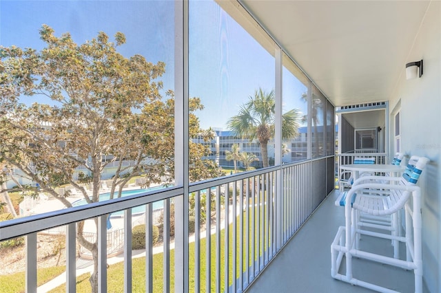 view of balcony