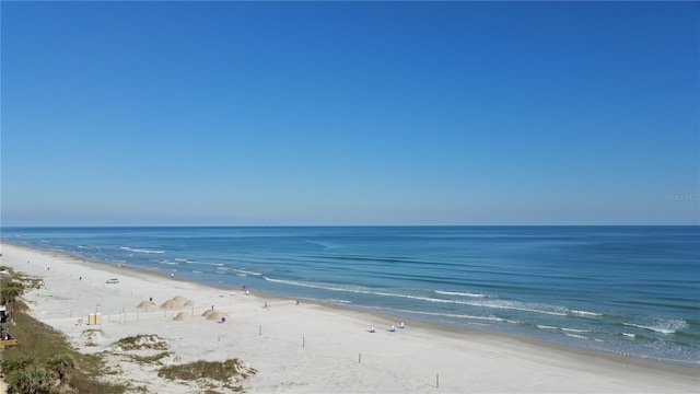 919 Fairvilla Dr, New Smyrna Beach, FL 32168 - property view of water featuring a beach view