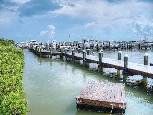 2700 N Peninsula Ave Unit 114, New Smyrna Beach, FL 32169 - dock area featuring a water view