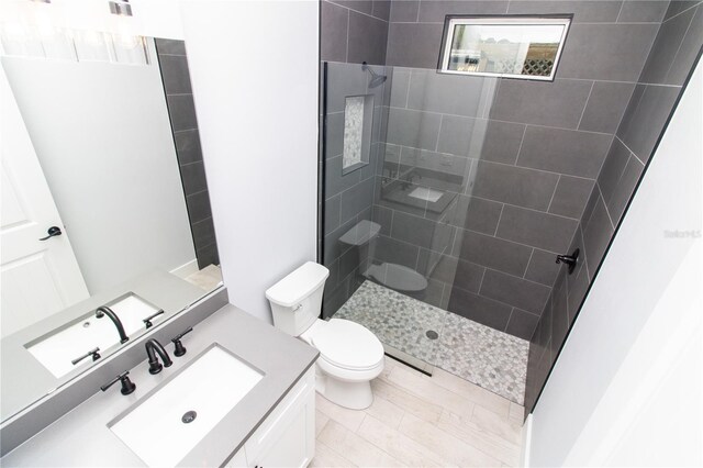 113 Douglas St, Edgewater, FL 32141 - bathroom with toilet, a walk in shower, and vanity