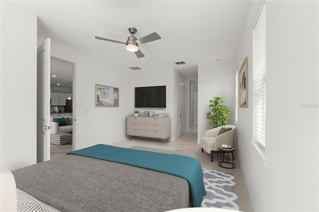 11 Lyons Pl, Palm Coast, FL 32137 - bedroom featuring a ceiling fan and baseboards