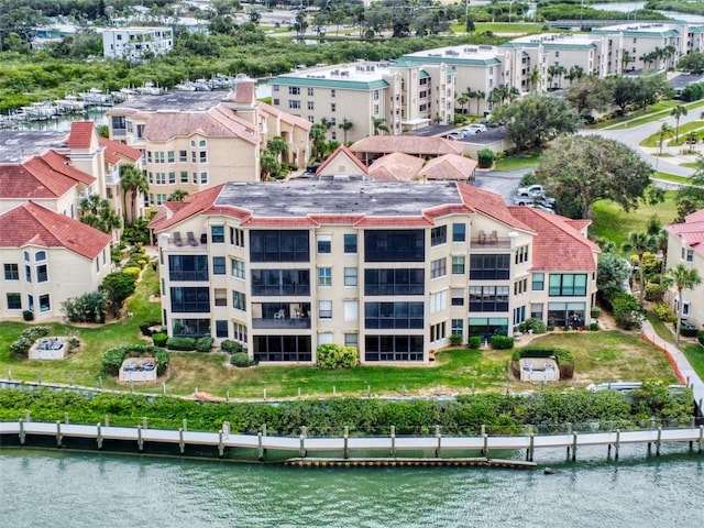 438 Bouchelle Dr Unit 104, New Smyrna Beach, FL 32169 - bird's eye view with a water view