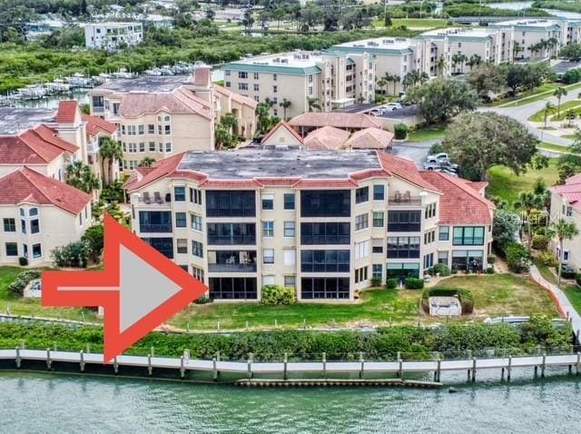 438 Bouchelle Dr Unit 104, New Smyrna Beach, FL 32169 - aerial view with a water view