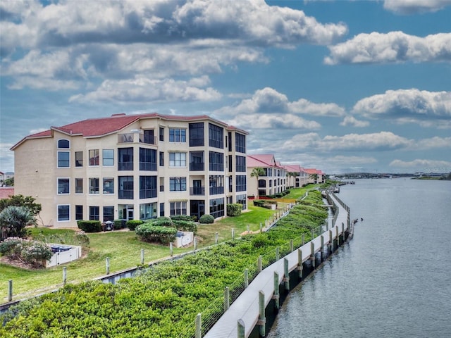 438 Bouchelle Dr Unit 104, New Smyrna Beach, FL 32169 - property view of water featuring fence