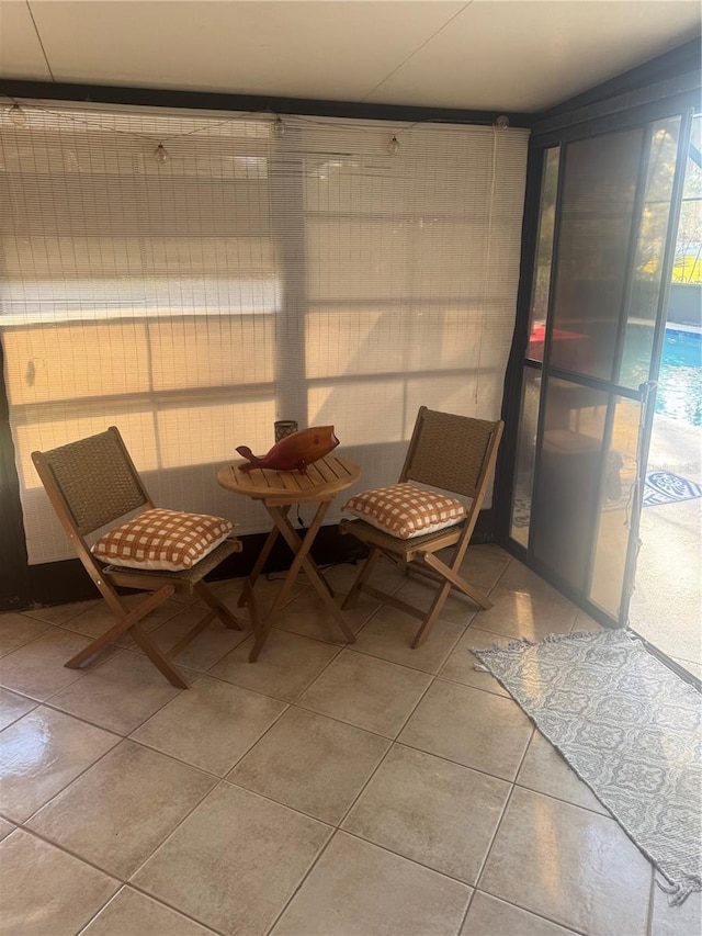 view of sunroom