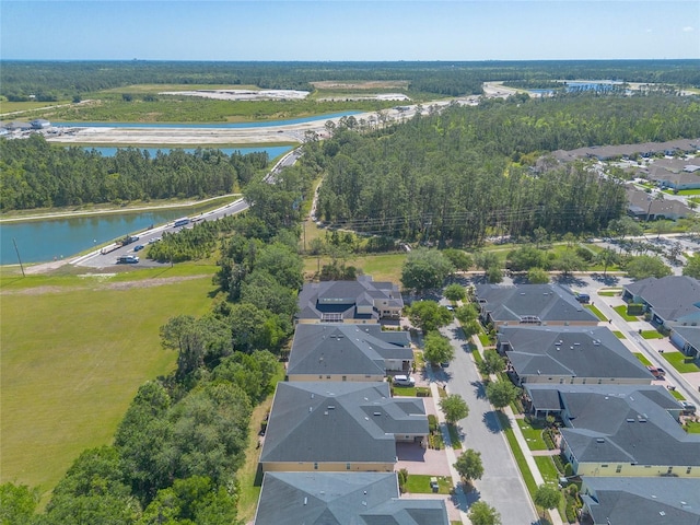 3331 Torre Blvd, New Smyrna Beach, FL 32168 - drone / aerial view featuring a water view and a residential view