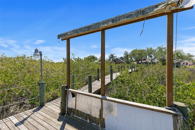 view of deck
