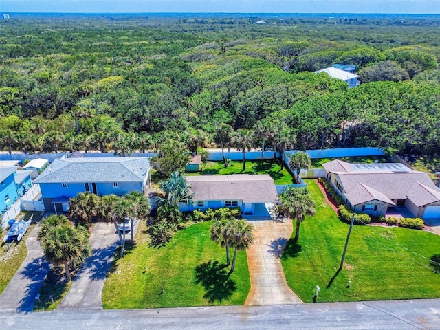 16 Hillside Dr, New Smyrna Beach, FL 32169 - bird's eye view with a view of trees