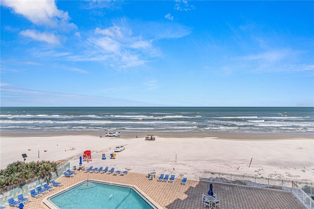 705 N Atlantic Ave Unit 4030, New Smyrna Beach, FL 32169 - exterior space featuring a beach view and fence