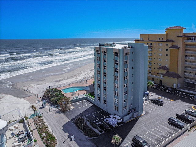 705 N Atlantic Ave Unit 4030, New Smyrna Beach, FL 32169 - bird's eye view featuring a view of the beach and a water view