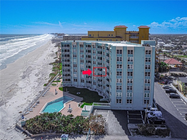 705 N Atlantic Ave Unit 4030, New Smyrna Beach, FL 32169 - view of property featuring a beach view and a water view