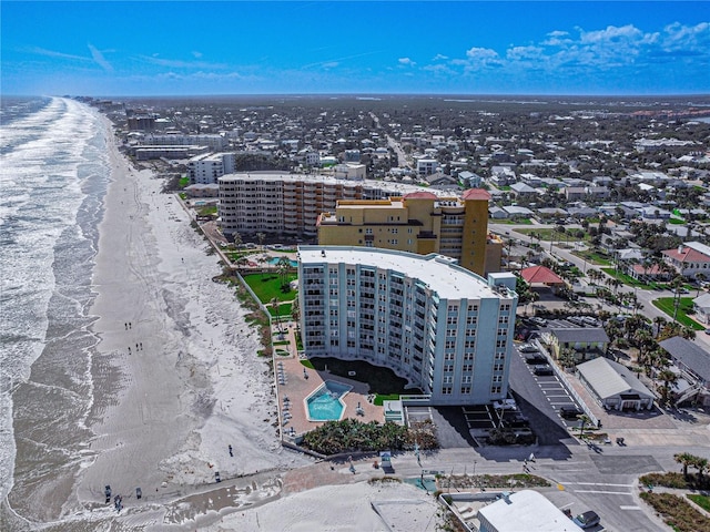 705 N Atlantic Ave Unit 4030, New Smyrna Beach, FL 32169 - birds eye view of property with a beach view and a water view