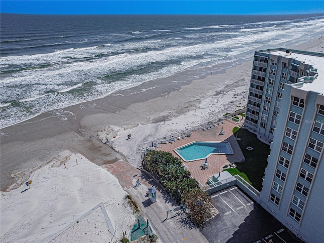 705 N Atlantic Ave Unit 4030, New Smyrna Beach, FL 32169 - aerial view featuring a beach view and a water view