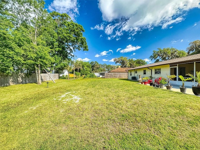 2218 Orange Tree Dr, Edgewater, FL 32141 - view of yard featuring fence