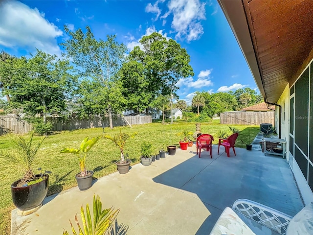 2218 Orange Tree Dr, Edgewater, FL 32141 - view of patio / terrace with a fenced backyard