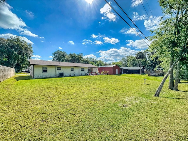 2218 Orange Tree Dr, Edgewater, FL 32141 - view of yard featuring fence