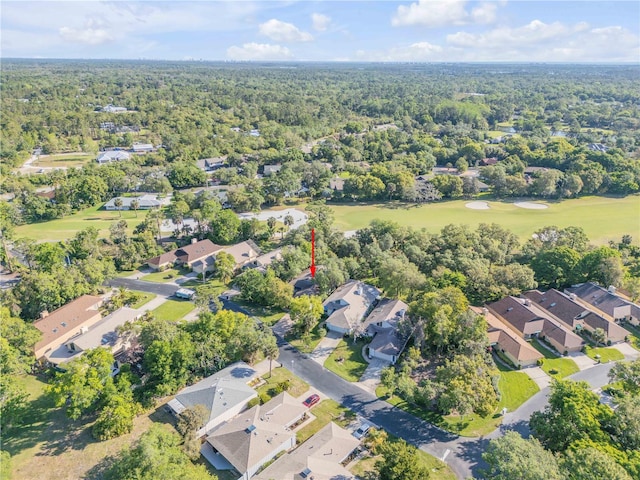 606 Saint Andrews Blvd, New Smyrna Beach, FL 32168 - bird's eye view featuring a residential view, a view of trees, and view of golf course