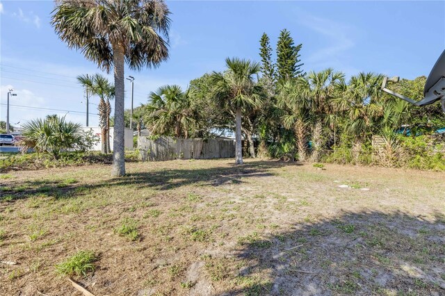 915 E 2nd Ave, New Smyrna Beach, FL 32169 - view of yard with fence
