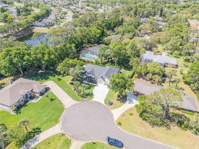 170 Live Oak Ct, New Smyrna Beach, FL 32168 - bird's eye view with a water view and a residential view