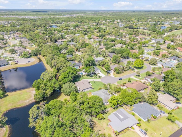 170 Live Oak Ct, New Smyrna Beach, FL 32168 - bird's eye view featuring a water view and a residential view