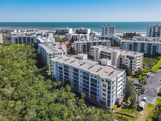 5300 S Atlantic Ave Unit 10-205, New Smyrna Beach, FL 32169 - birds eye view of property with a city view and a water view